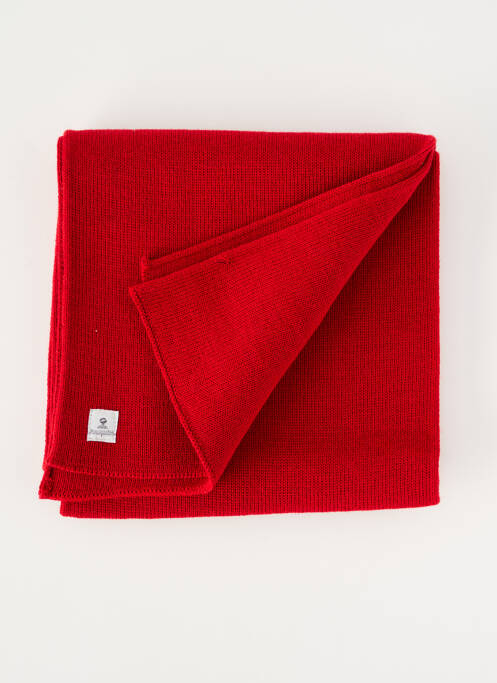 Echarpe maille fine rouge MOUSQUETON homme