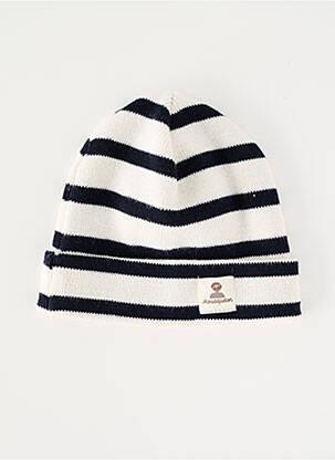 Bonnet maille fine blanc MOUSQUETON garçon