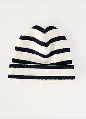Bonnet maille fine blanc MOUSQUETON garçon