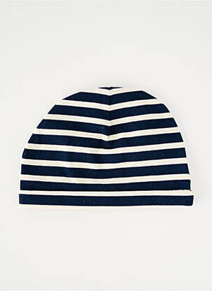 Bonnet maille fine bleu MOUSQUETON garçon