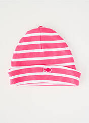 Bonnet rose WEEK END A LA MER fille seconde vue