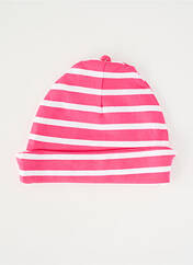 Bonnet rose WEEK END A LA MER fille seconde vue