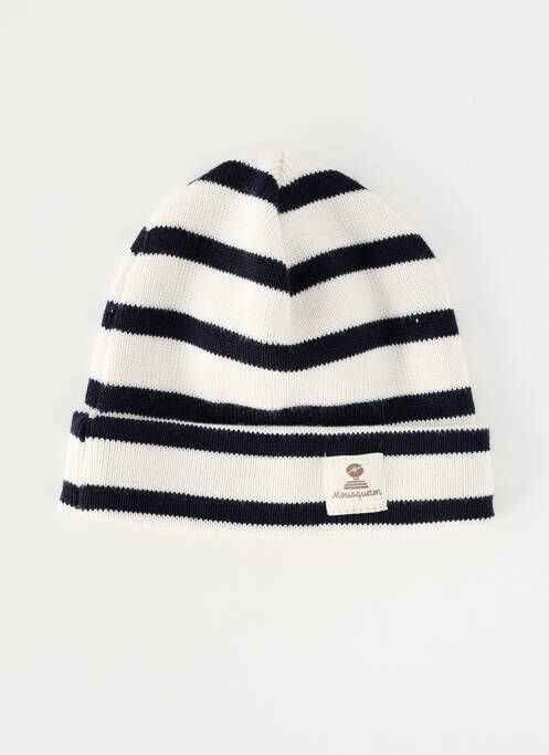 Bonnet maille fine blanc MOUSQUETON garcon