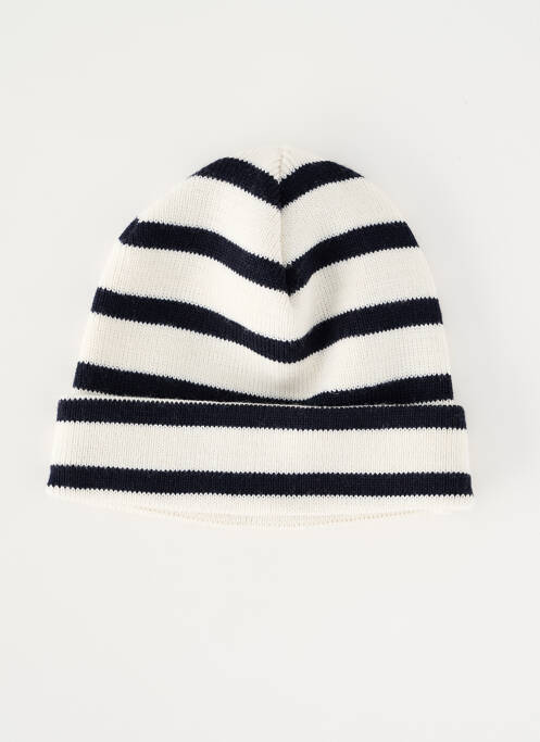 Bonnet maille fine blanc MOUSQUETON garcon