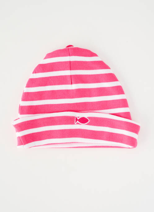 Bonnet rose WEEK END A LA MER fille