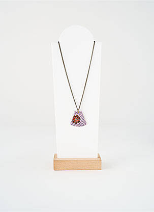 Collier imprimé rose LA FIANCEE DU MEKONG femme