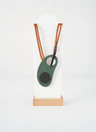 Collier fermeture fermoir en t vert LA TRIBU RIGAUX femme