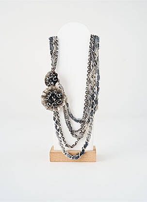 Collier ornement oxyde de zirconium argent KONPLOTT femme