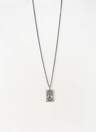 Collier matériaux métal argent KONPLOTT femme