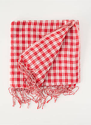 Foulard coutures renforcées rouge VDMD femme
