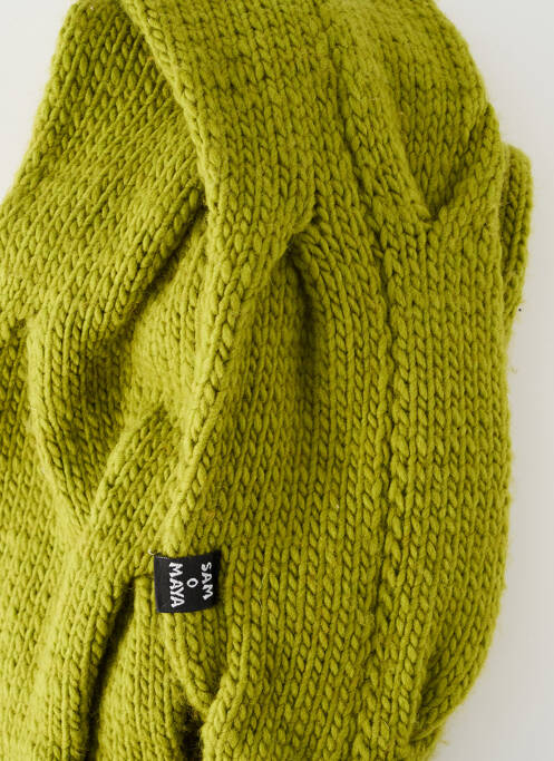 Echarpe vert SAMOMAYA femme