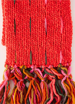 Echarpe stretch rouge SAMOMAYA femme