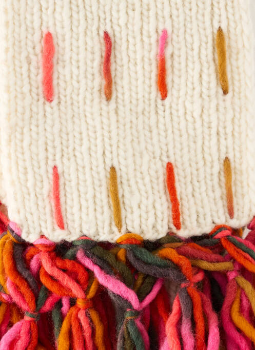 Echarpe beige SAMOMAYA femme