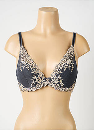 Soutien-gorge broderie haut soutien-gorge moulé gris WACOAL femme