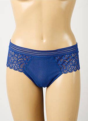 Shorty effet matière satinée bleu WACOAL femme
