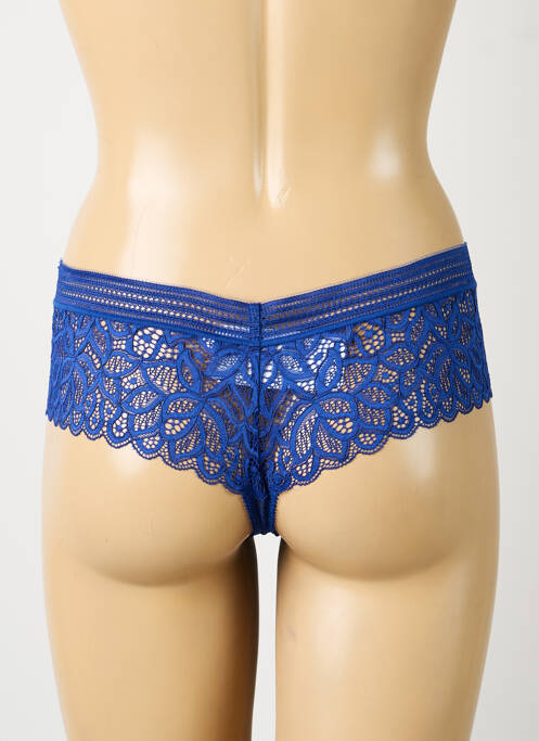 Shorty effet matière satinée bleu WACOAL femme