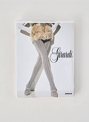 Collants imprimé fantaisie gris GIRARDI femme