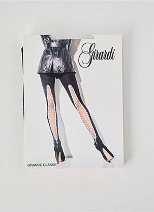Collants imprimé fantaisie noir GIRARDI femme