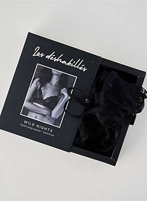 Soutien-gorge sans armature haut soutien-gorge emboitant noir IMPLICITE femme