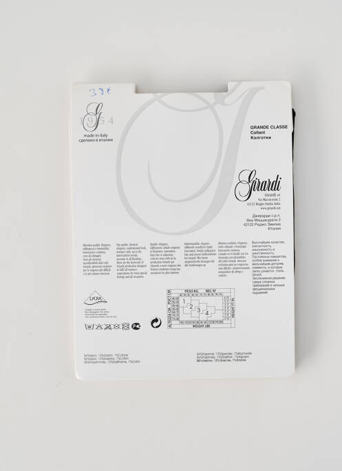 Collants noir GIRARDI femme