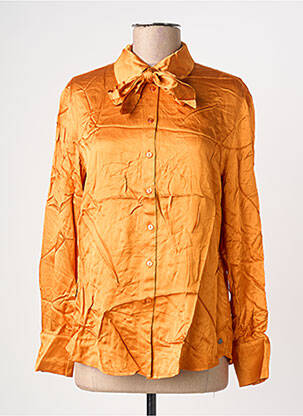 Chemisier coupe fluide manches longues orange SURKANA femme