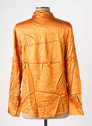 Chemisier coupe fluide manches longues orange SURKANA femme