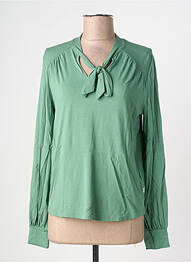 T-shirt manches longues manches longues vert BLUTSGESCHWISTER femme
