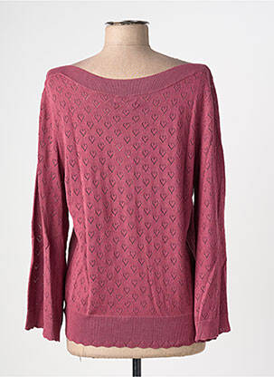 Pull col bateau manches longues rose KING LOUIE femme