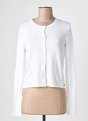 Gilet manches longues stretch blanc SURKANA femme