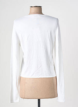 Gilet manches longues stretch blanc SURKANA femme