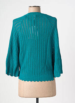 Gilet cache-cœur stretch vert BLUTSGESCHWISTER femme