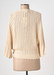 Gilet cache-cœur beige BLUTSGESCHWISTER femme seconde vue