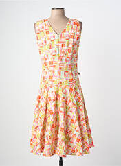 Robe mi-longue orange KALI YOG femme seconde vue