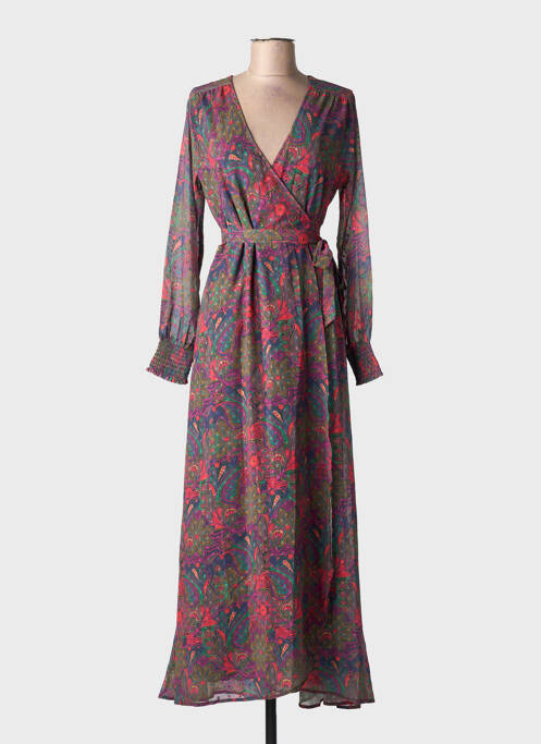 Robe longue manches longues manches longues bleu LA FIANCÉE femme
