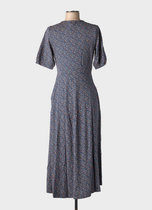 Robe longue imprimé fantaisie manches courtes bleu WHITE STUFF femme