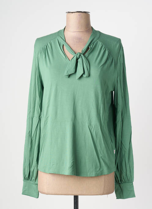 T-shirt manches longues manches longues vert BLUTSGESCHWISTER femme