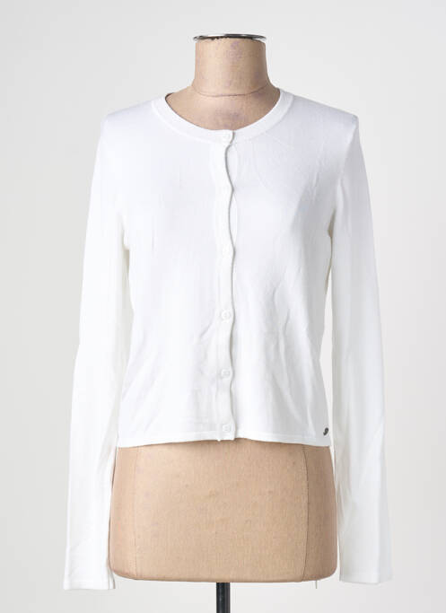 Gilet manches longues stretch blanc SURKANA femme