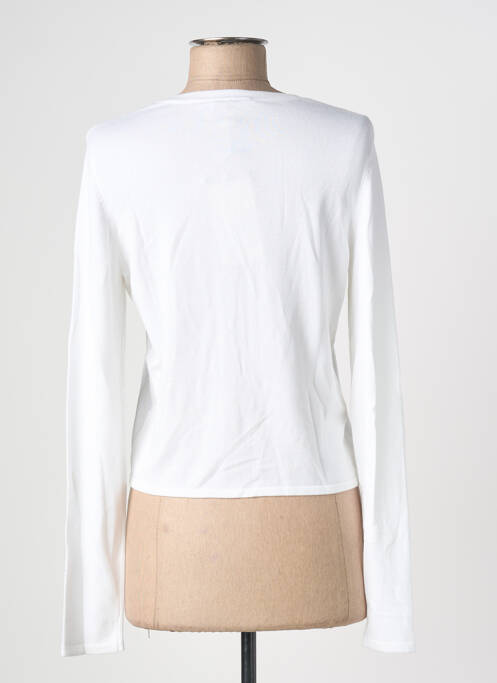 Gilet manches longues stretch blanc SURKANA femme