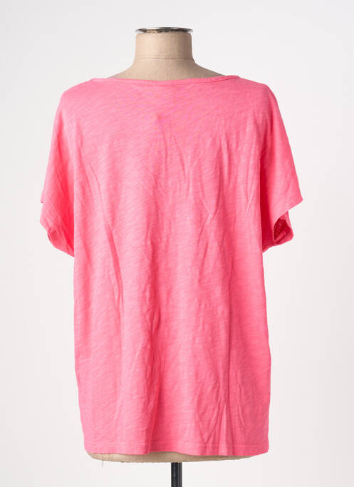 T-shirt coupe droite manches courtes rose MOUSQUETON femme