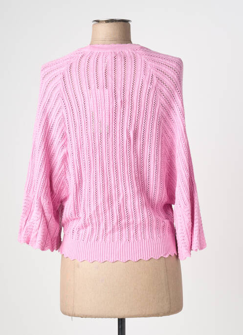 Gilet cache-cœur stretch rose BLUTSGESCHWISTER femme