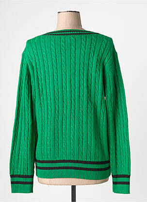 Pull col v manches longues vert KING LOUIE femme