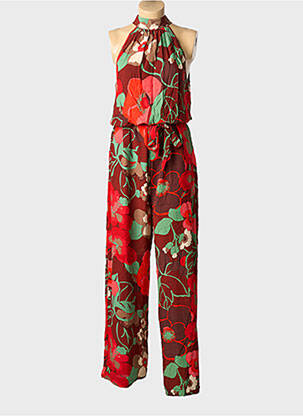 Combi-pantalon fermeture zippée au dos sans manche rouge KING LOUIE femme