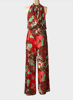 Combi-pantalon fermeture zippée au dos sans manche rouge KING LOUIE femme