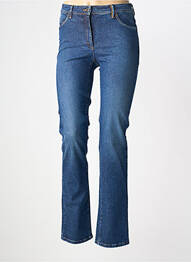 Jeans coupe slim stretch taille haute bleu COUTURIST femme