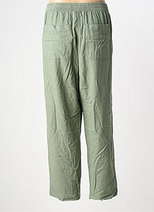 Pantalon droit tissage crêpe taille normale vert WHITE STUFF femme