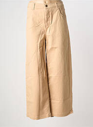 Jeans coupe large stretch taille haute beige BLUTSGESCHWISTER femme