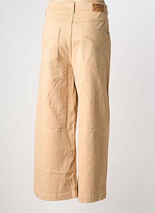 Jeans coupe large stretch taille haute beige BLUTSGESCHWISTER femme