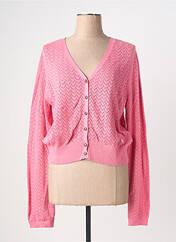Gilet manches longues rose BLUTSGESCHWISTER femme seconde vue