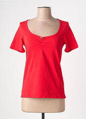T-shirt rouge BLUTSGESCHWISTER femme seconde vue