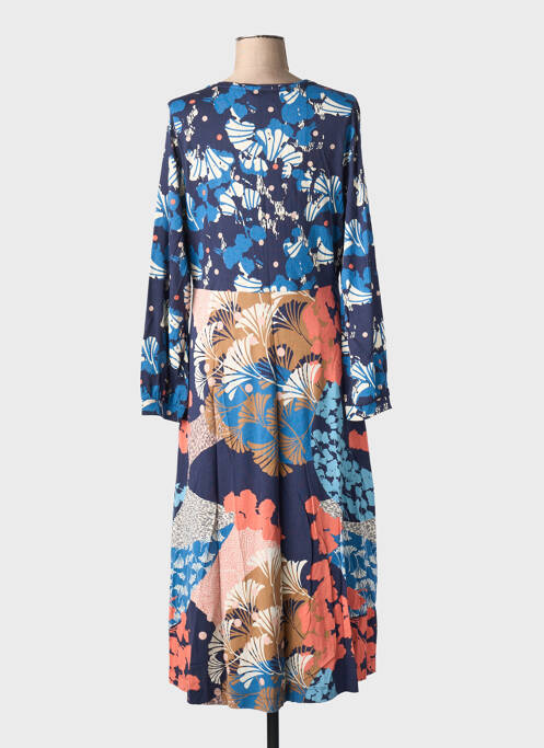 Robe longue manches longues manches longues bleu WHITE STUFF femme